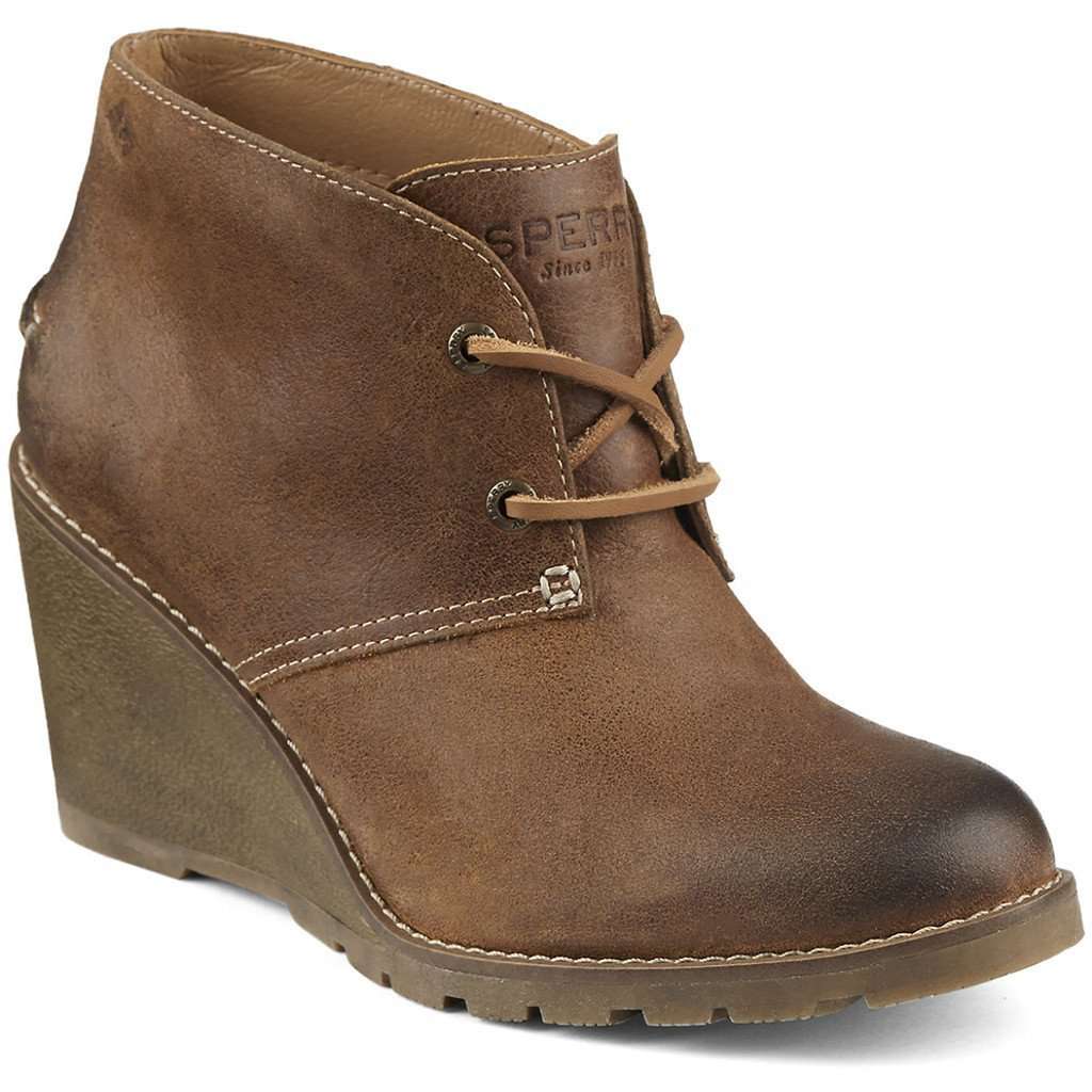 Women's Stella Prow Bootie in Brown by Sperry - Country Club Prep