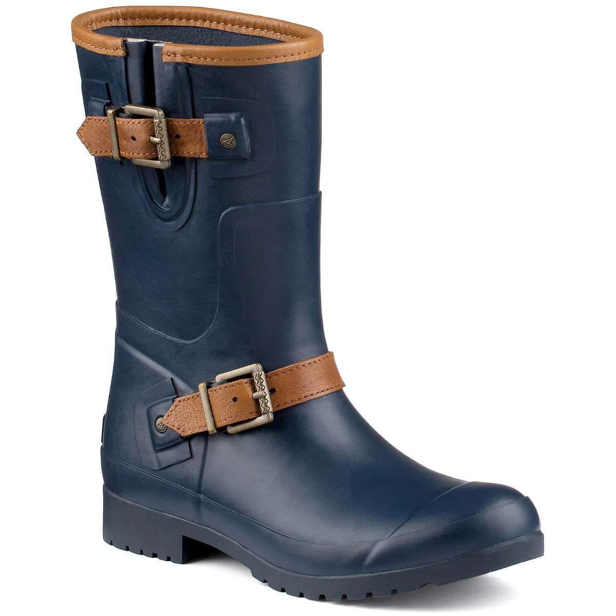 Women's Walker Fog Rain Boot in Navy by Sperry - Country Club Prep