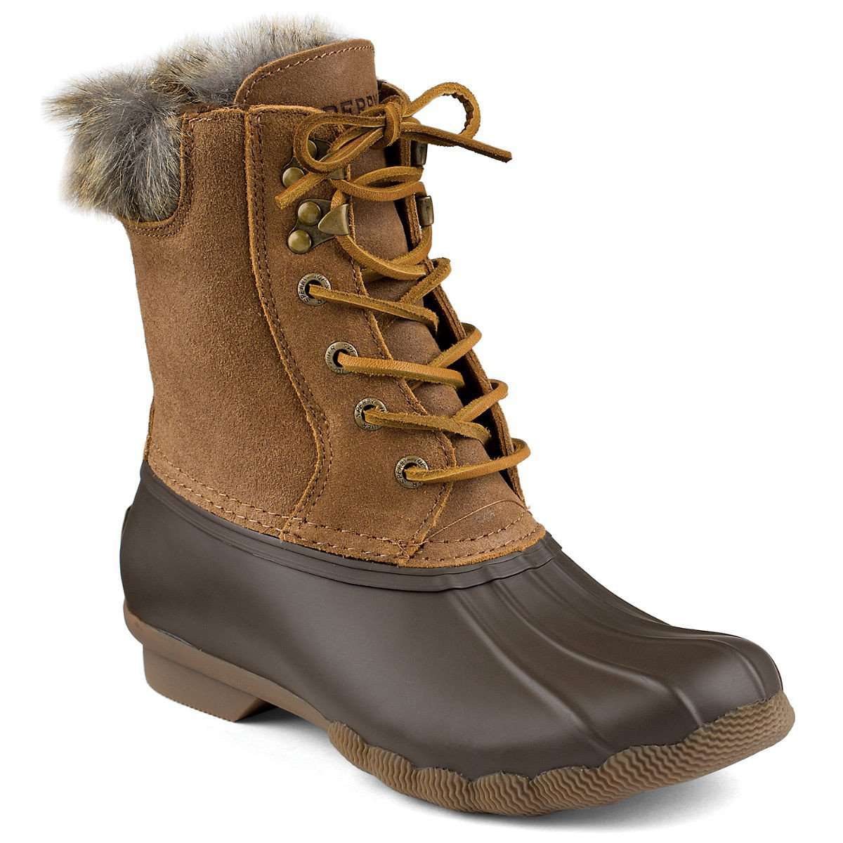 Women's White Water Duck Boot in Brown by Sperry - Country Club Prep