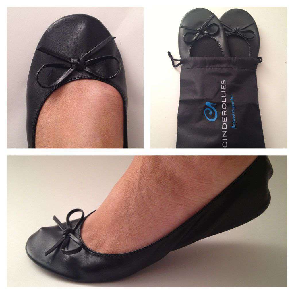 Ballet Flat in Black by Cinderollies - Country Club Prep