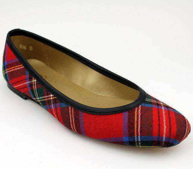 Ballet Flat in Royal Stewart Tartan Plaid by Eliza B.-6.5 - Country Club Prep