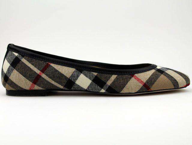 Ballet Flat in Thomas Camel Plaid by Eliza B. - Country Club Prep