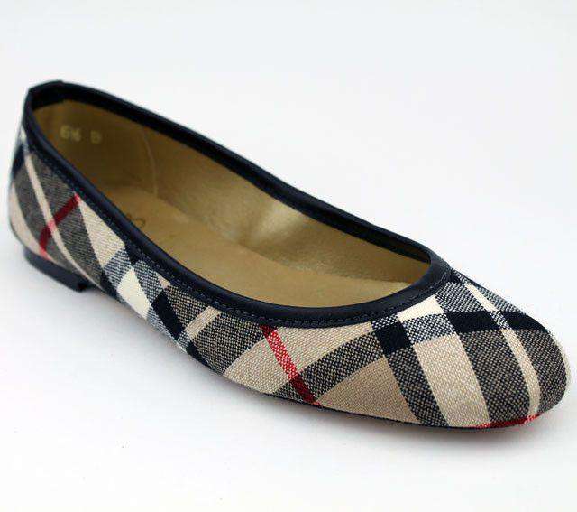 Ballet Flat in Thomas Camel Plaid by Eliza B. - Country Club Prep