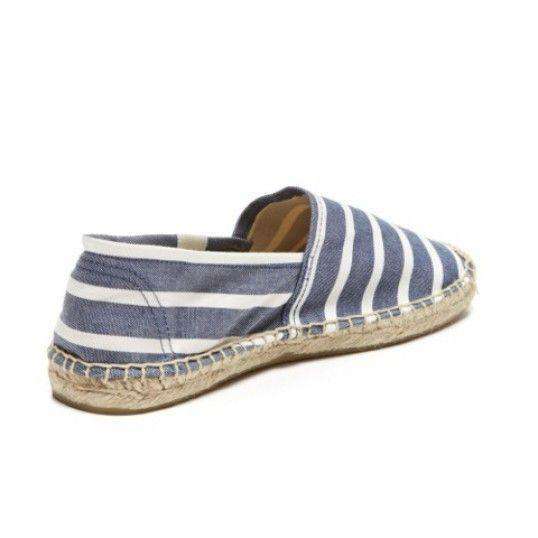 Classic Stripe Espadrille in Navy and White by Soludos – Country Club Prep