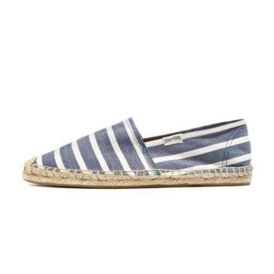 Classic Stripe Espadrille in Navy and White by Soludos – Country Club Prep