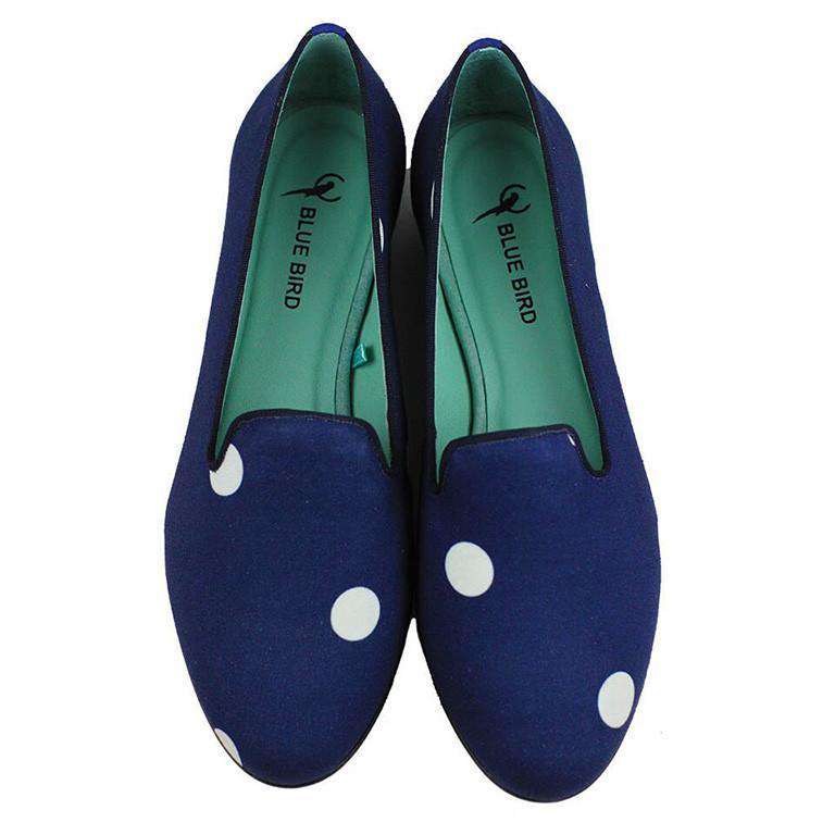 Navy Dots Loafer by Blue Bird Shoes - Country Club Prep