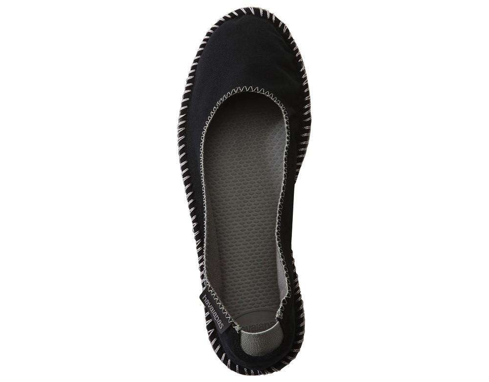 Origine Ballerina Espadrilles in Black by Havaianas - Country Club Prep