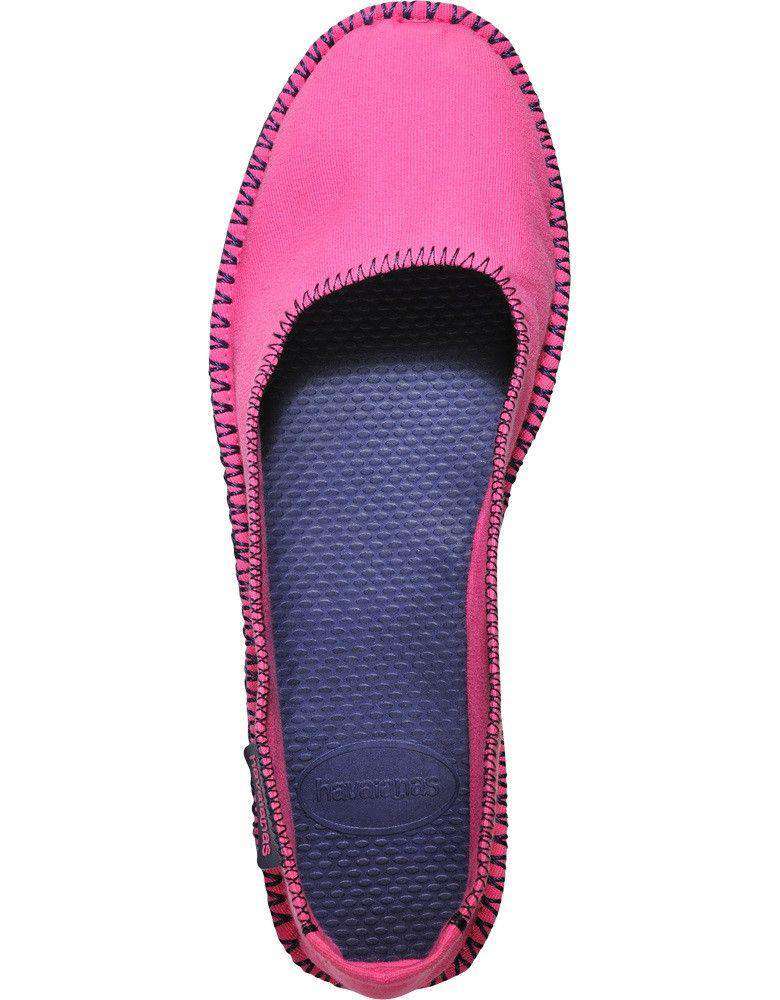 Origine Ballerina Espadrilles in Pop Rose by Havaianas - Country Club Prep