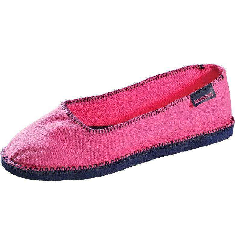 Origine Ballerina Espadrilles in Pop Rose by Havaianas - Country Club Prep