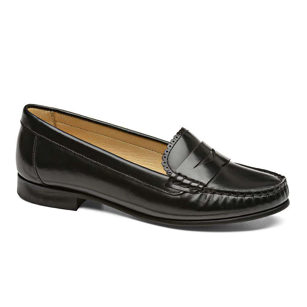 Quinn Penny Loafer in Black by Jack Rogers - Country Club Prep