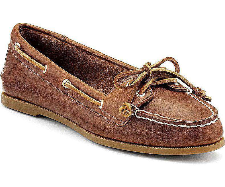 Women's Audrey Boat Shoe in Tan by Sperry - Country Club Prep