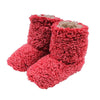 Sherpa Fleece Booties in Cranberry and Oatmeal by Live Oak - Country Club Prep