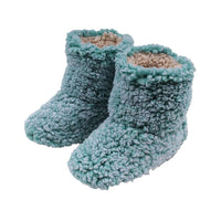 Sherpa Fleece Booties in Island Reef and Oatmeal by Live Oak - Country Club Prep