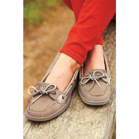 Women's Angelfish Slip-On Boat Shoe in Linen Oat by Sperry - Country Club Prep