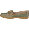 Women's Coil Ivy Perforated Boat Shoe in Olive by Sperry - Country Club Prep