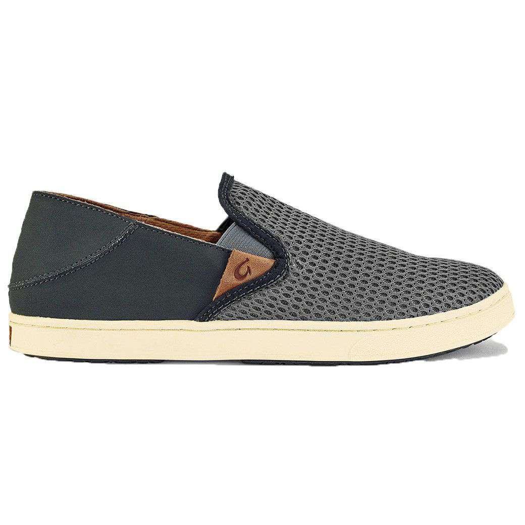 Women's Pehuea Sneaker in Charcoal & Dark Shadow Black by Oukai - Country Club Prep