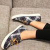 Women's Seacoast Canvas Sneaker in Tartan Plaid by Sperry - Country Club Prep