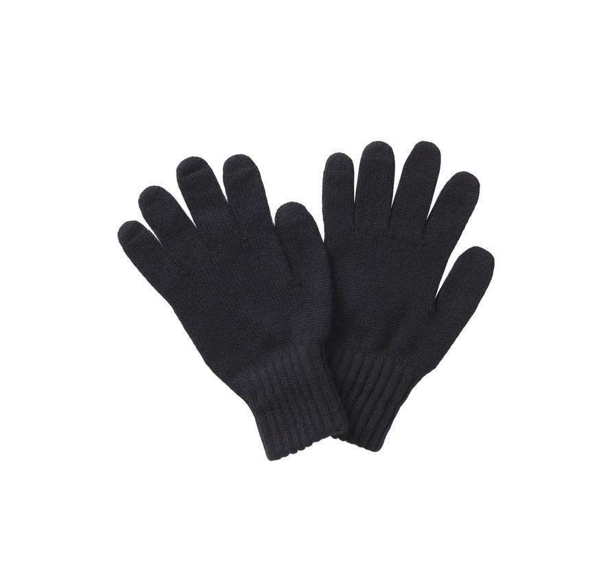 Lambswool Gloves in Black by Barbour - Country Club Prep