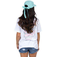 Checked Bow Hat in Mint Gingham by Lauren James - Country Club Prep