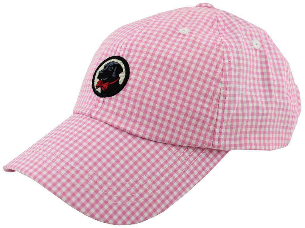 Frat Hat in Pink Gingham by Southern Proper - Country Club Prep