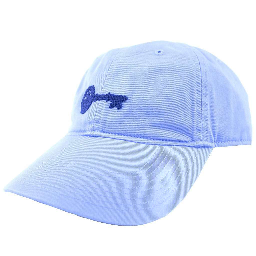 Kappa Kappa Gamma Needlepoint Hat in Light Blue by Smathers & Branson - Country Club Prep