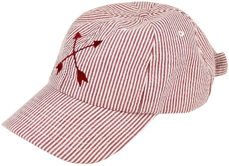 Pointe Prep Cap in Red Seersucker by Lauren James - Country Club Prep