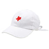 Texas Seersucker Hat in White with Red by Lauren James - Country Club Prep