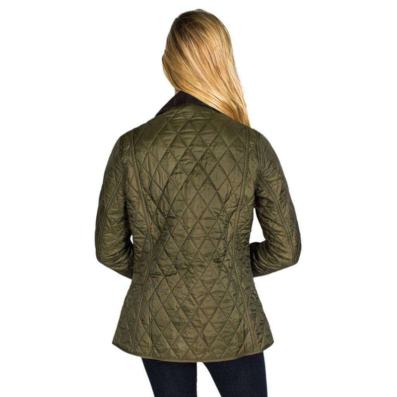 Annandale Quilted Jacket in Olive Green by Barbour - Country Club Prep