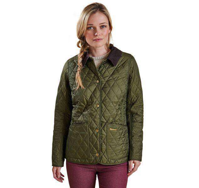 Annandale Quilted Jacket in Olive Green by Barbour - Country Club Prep