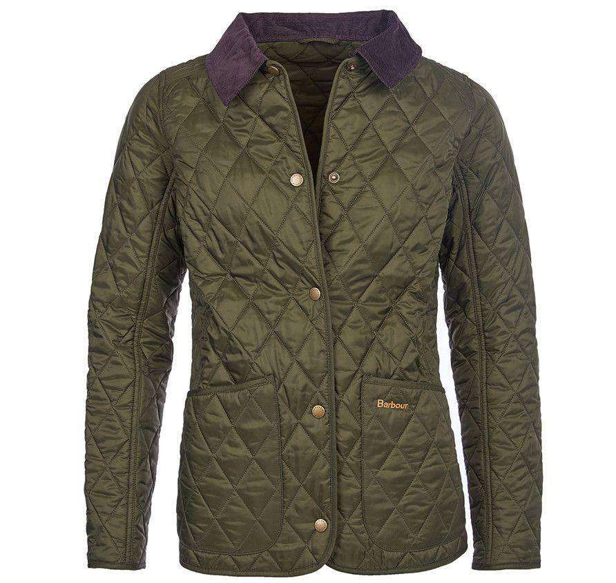 Annandale Quilted Jacket in Olive Green by Barbour - Country Club Prep