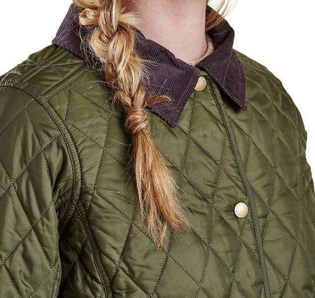 Annandale Quilted Jacket in Olive Green by Barbour - Country Club Prep