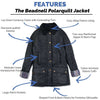 Beadnell Polarquilt Jacket in Black by Barbour - Country Club Prep
