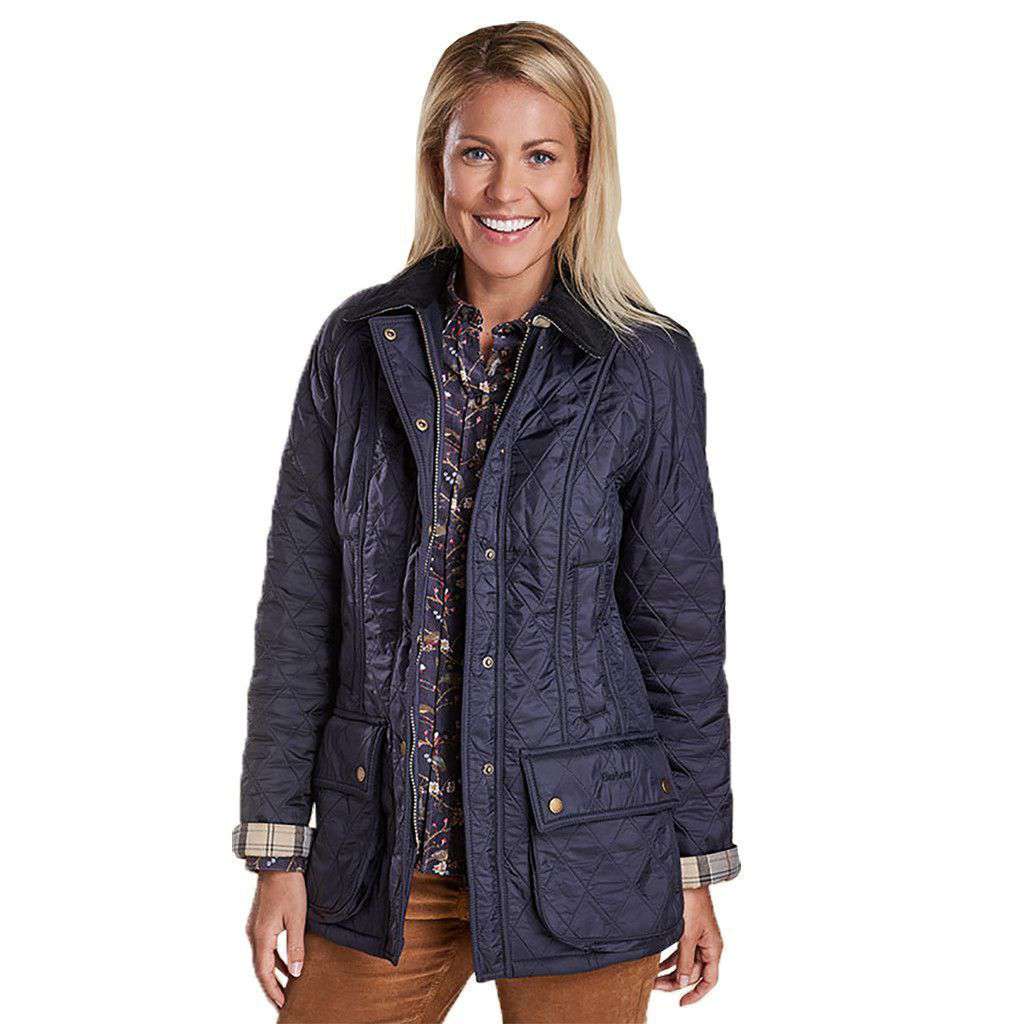 Beadnell Polarquilt Jacket in Navy by Barbour - Country Club Prep