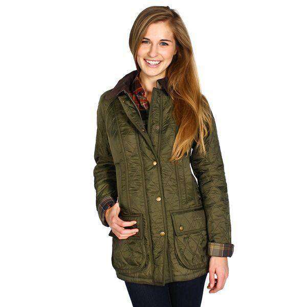 Beadnell Polarquilt Jacket in Olive by Barbour - Country Club Prep