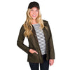Cavalry Polarquilt Jacket in Dark Olive Green by Barbour - Country Club Prep