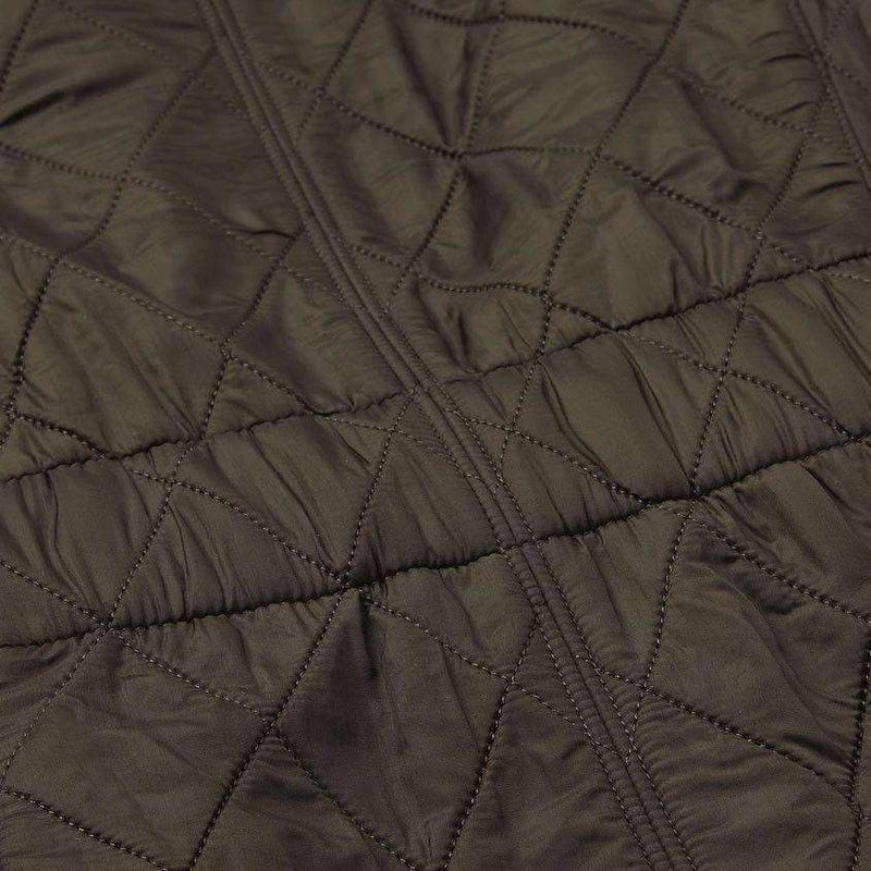 Cavalry Polarquilt Jacket in Dark Olive Green by Barbour - Country Club Prep