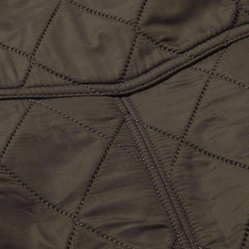 Cavalry Polarquilt Jacket in Dark Olive Green by Barbour - Country Club Prep