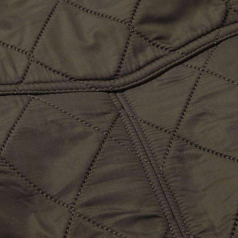Cavalry Polarquilt Jacket in Dark Olive Green by Barbour - Country Club Prep