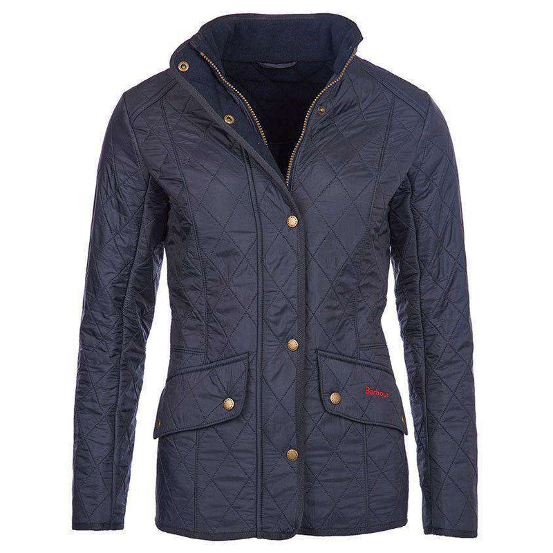 Cavalry Polarquilt Jacket in Navy by Barbour - Country Club Prep