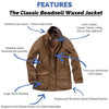 Classic Beadnell Wax Jacket in Bark by Barbour - Country Club Prep