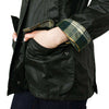 Classic Beadnell Wax Jacket in Sage Green by Barbour - Country Club Prep