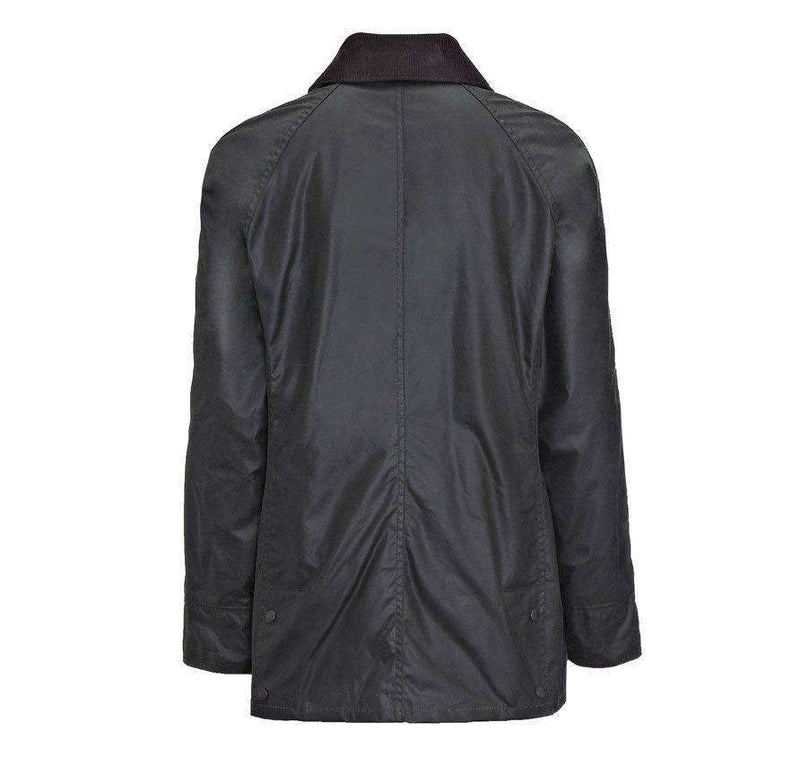 Classic Beadnell Wax Jacket in Sage Green by Barbour - Country Club Prep