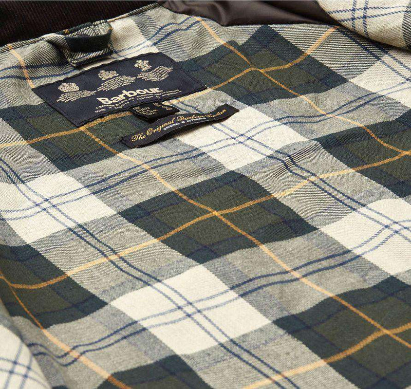 Classic Beadnell Wax Jacket in Sage Green by Barbour - Country Club Prep