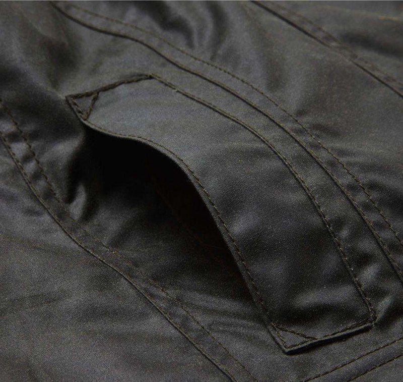 Classic Beadnell Wax Jacket in Sage Green by Barbour - Country Club Prep