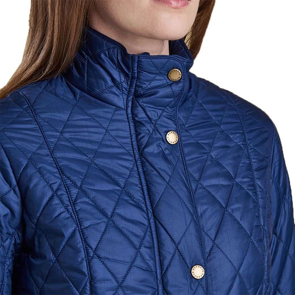 Flyweight Cavalry Quilted Jacket in Indigo by Barbour - Country Club Prep