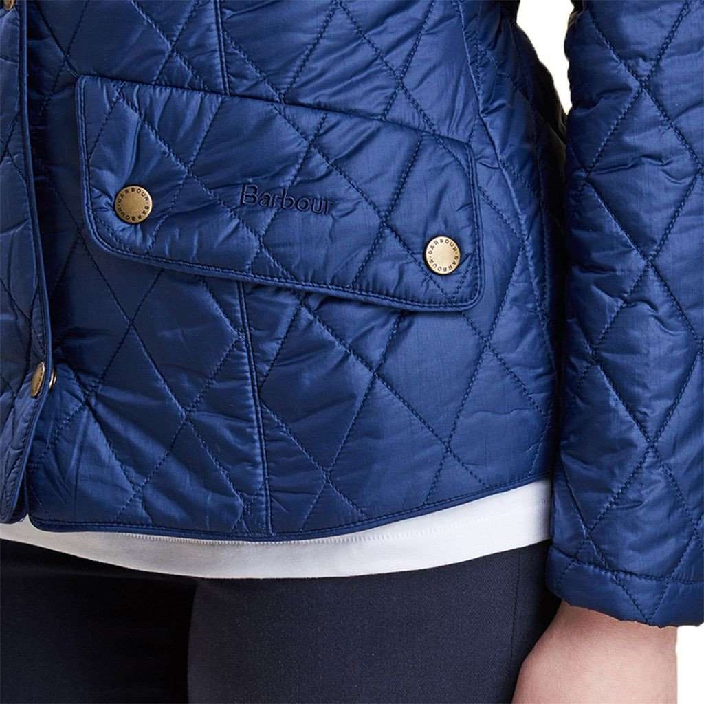 Flyweight Cavalry Quilted Jacket in Indigo by Barbour - Country Club Prep