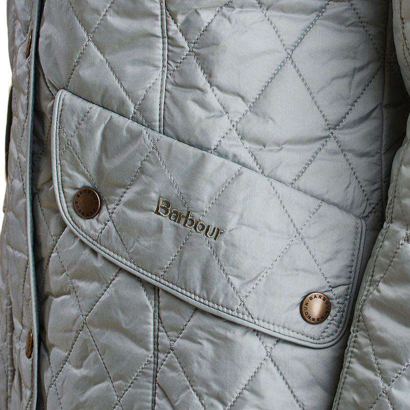 Flyweight Cavalry Quilted Jacket in Pale Sage by Barbour - Country Club Prep