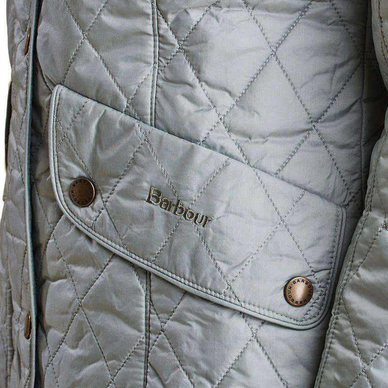 Flyweight Cavalry Quilted Jacket in Pale Sage by Barbour - Country Club Prep