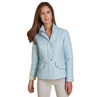 Flyweight Cavalry Quilted Jacket in Sterling Blue by Barbour - Country Club Prep