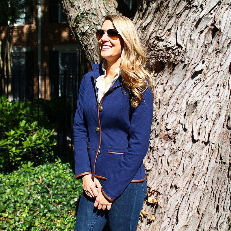 Hunt Jacket in Navy by Sail to Sable - Country Club Prep